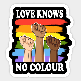 Love knows no colour Sticker